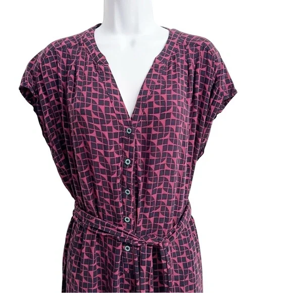 Anthropologie Maeve Karsten Geo Patterned Jumpsuit Harem Jogger Pants Size Small - Picture 6 of 8